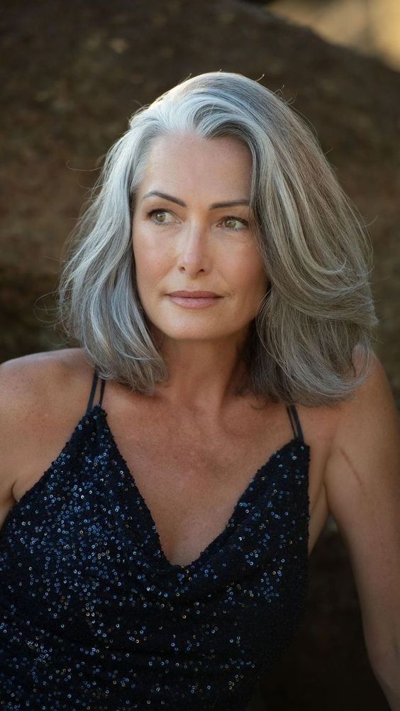 Mid-Length Haircuts for Women Over 50