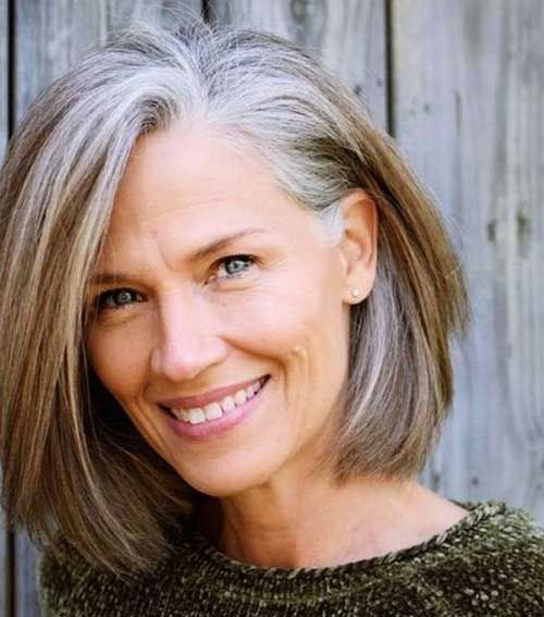 Mid-Length Haircuts for Women Over 50