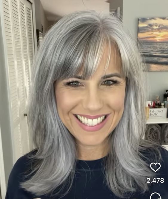 Mid-Length Haircuts for Women Over 50