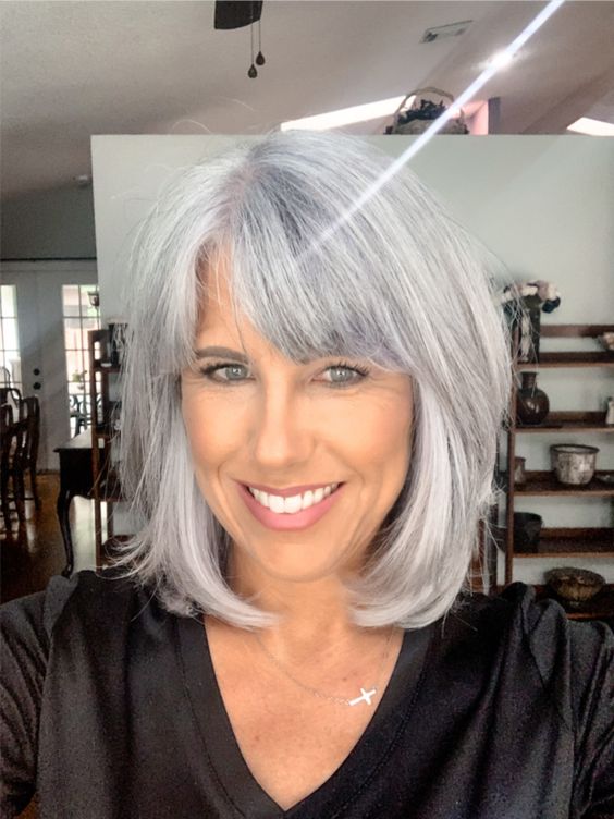 Mid-Length Haircuts for Women Over 50