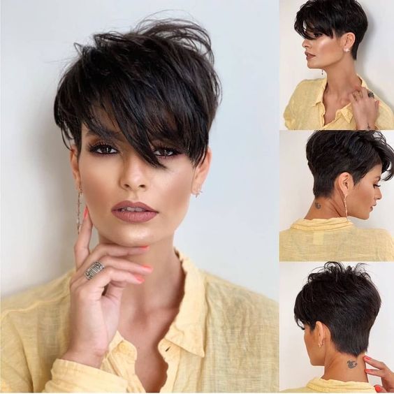 very short pixie haircut