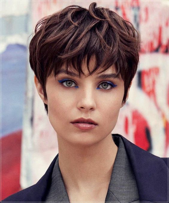 very short pixie haircut