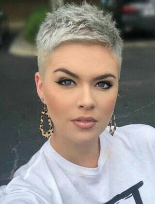 very short pixie haircut