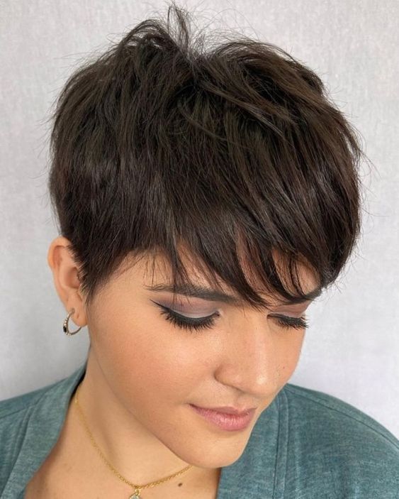 very short pixie haircut