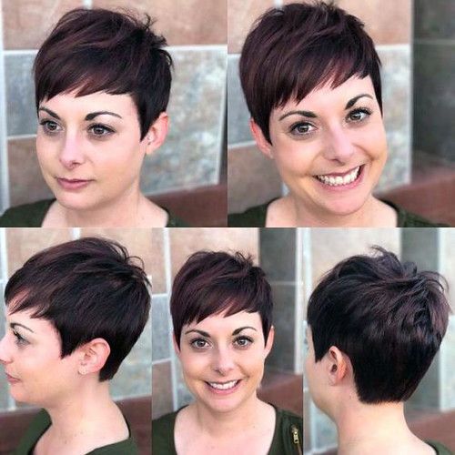 very short pixie haircut