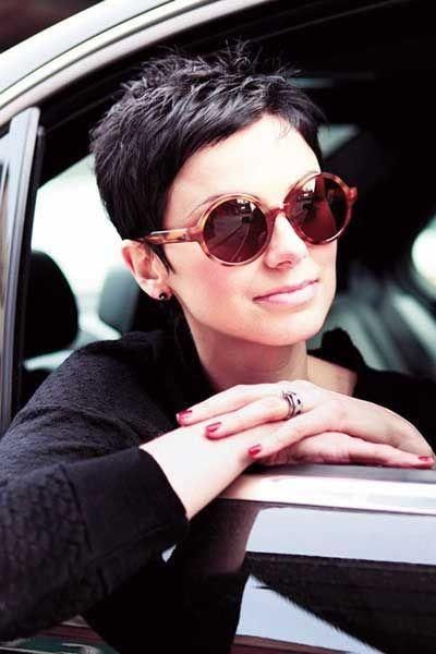 very short pixie haircut