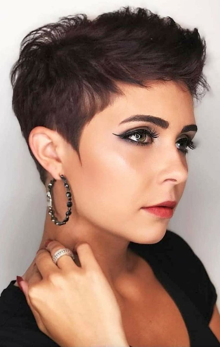 very short pixie haircut