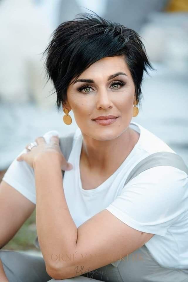 very short pixie haircut