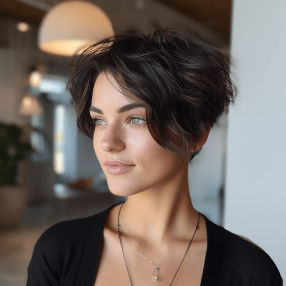 Short hairstyles for women trending 2024