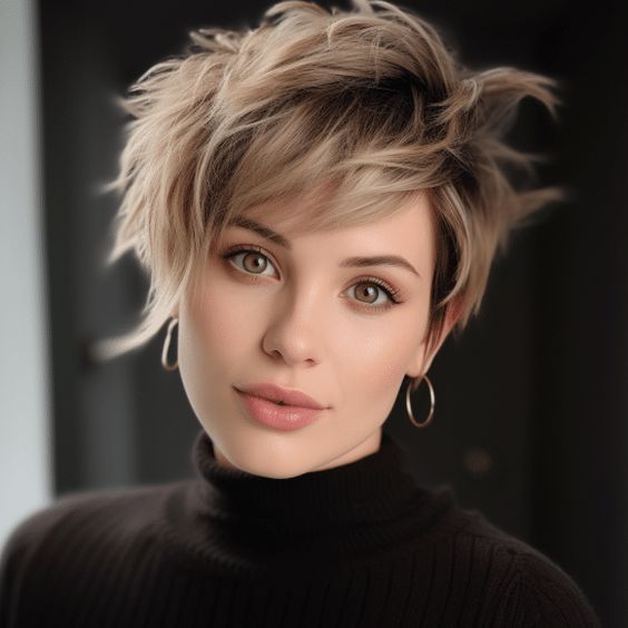 Short hairstyles for women trending 2024