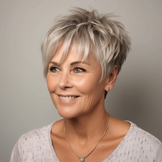 Elegant and Modern 30 Short Haircuts for Mature Women Page 29 of 30