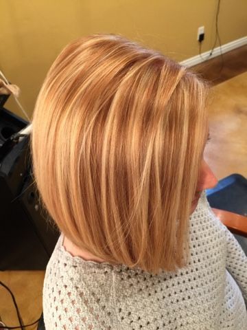 Bob Cuts with Copper Highlights