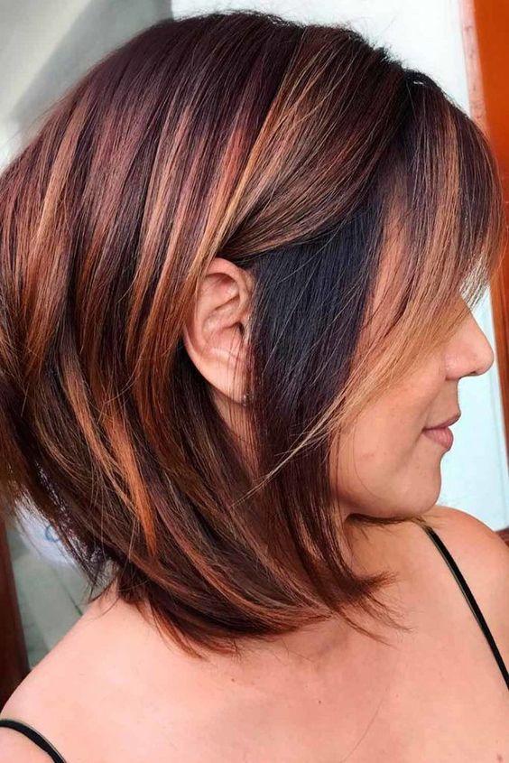 Bob Cuts with Copper Highlights