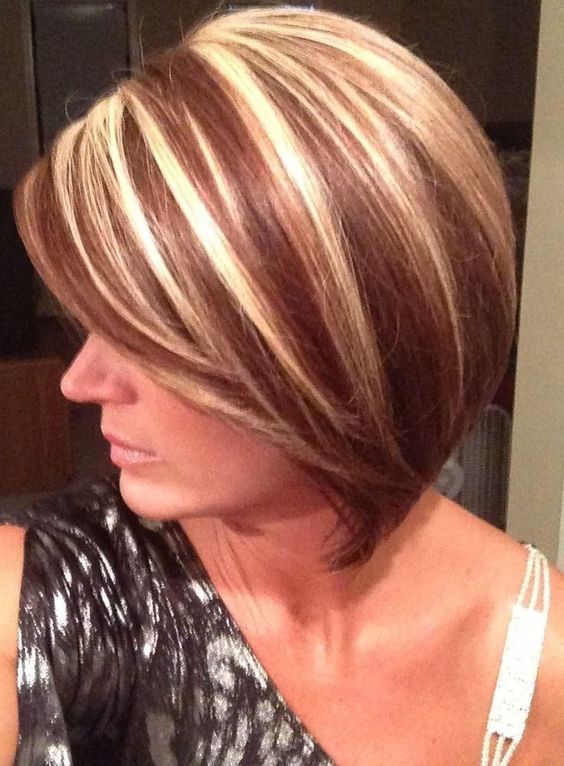 Bob Cuts with Copper Highlights