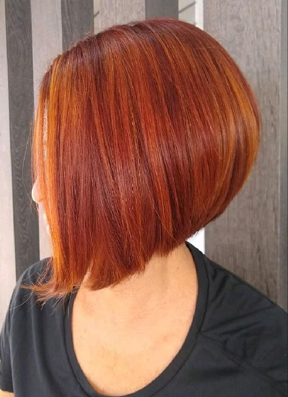 Bob Cuts with Copper Highlights