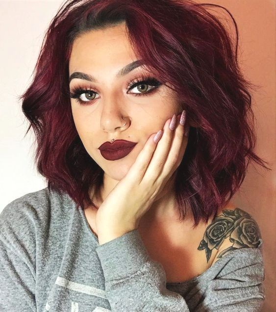 burgundy hair shades, burgundy hair color