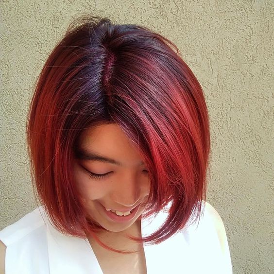 burgundy hair shades, burgundy hair color