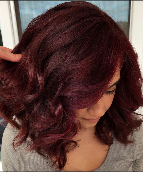 burgundy hair shades, burgundy hair color