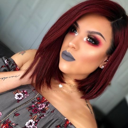 burgundy hair shades, burgundy hair color