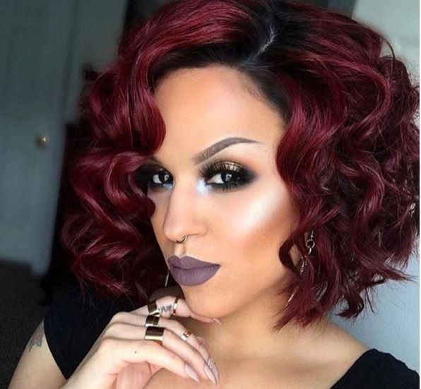 burgundy hair shades, burgundy hair color