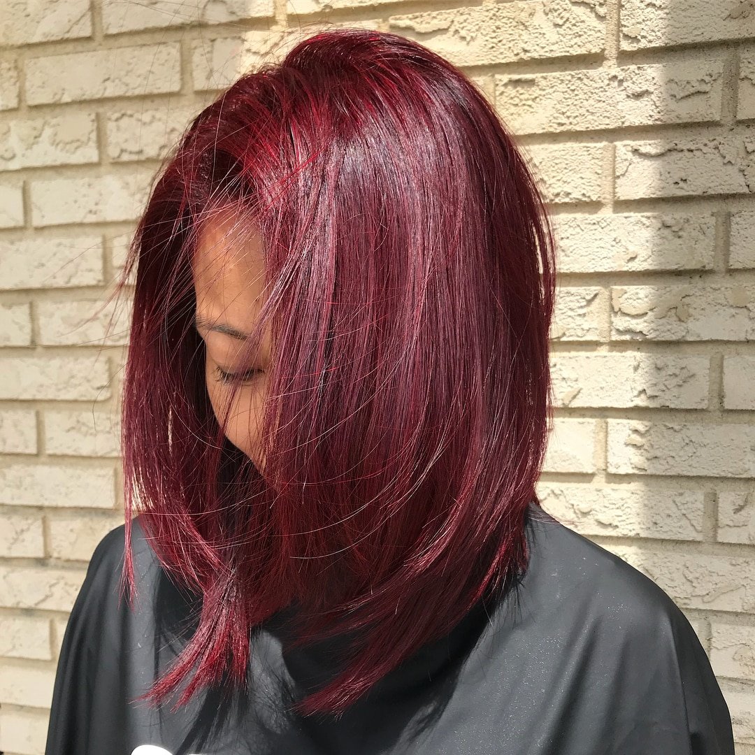 burgundy hair shades, burgundy hair color