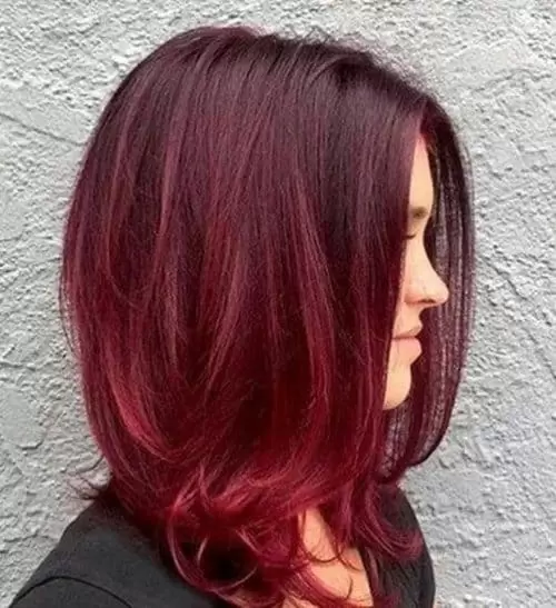 burgundy hair shades, burgundy hair color