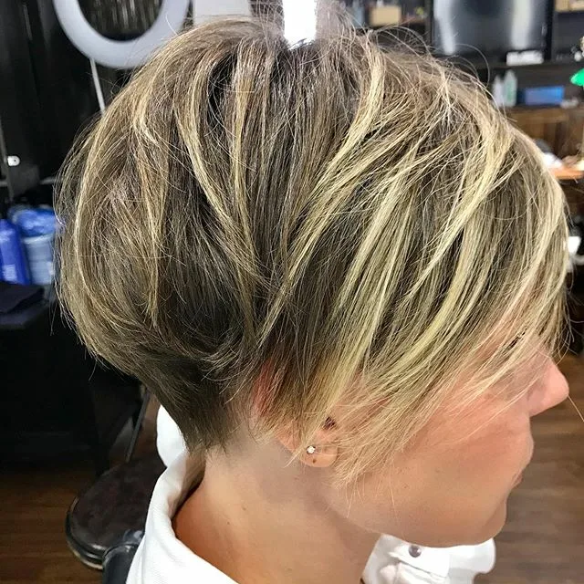highlighted pixie cuts