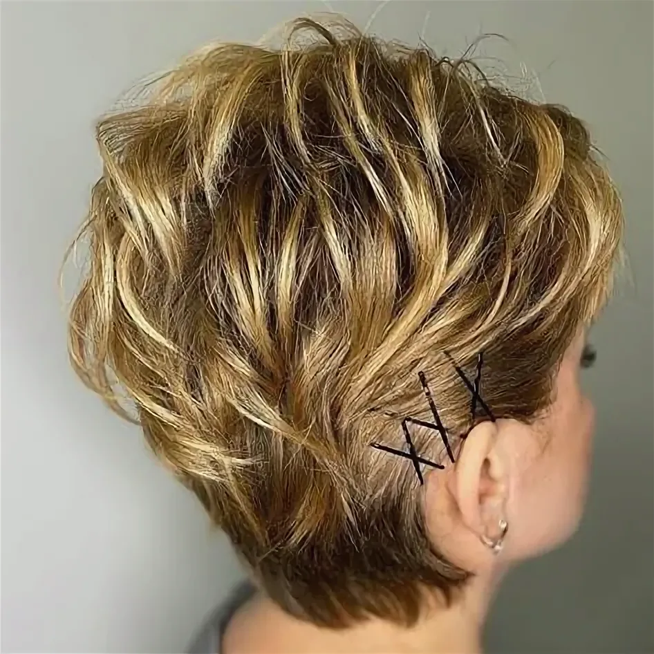 highlighted pixie cuts
