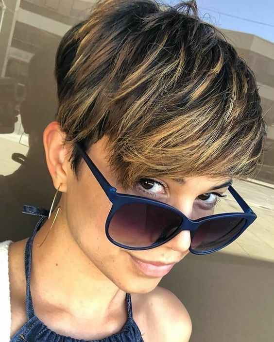 highlights pixie cuts