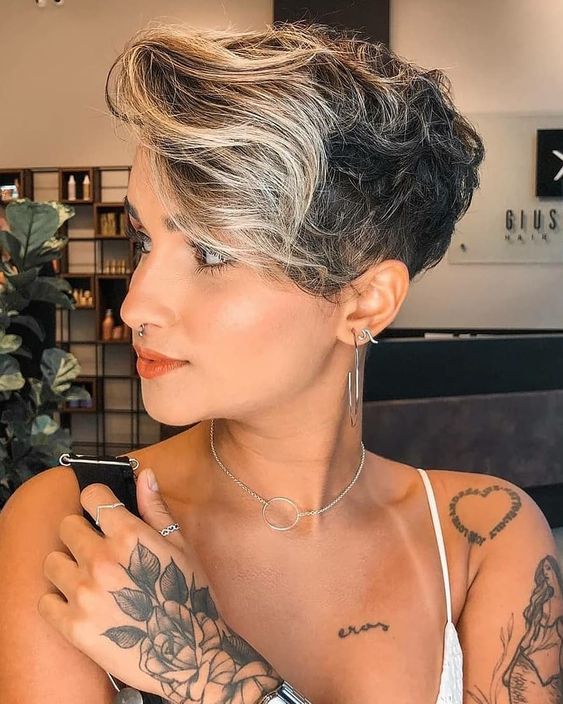 highlights pixie cuts