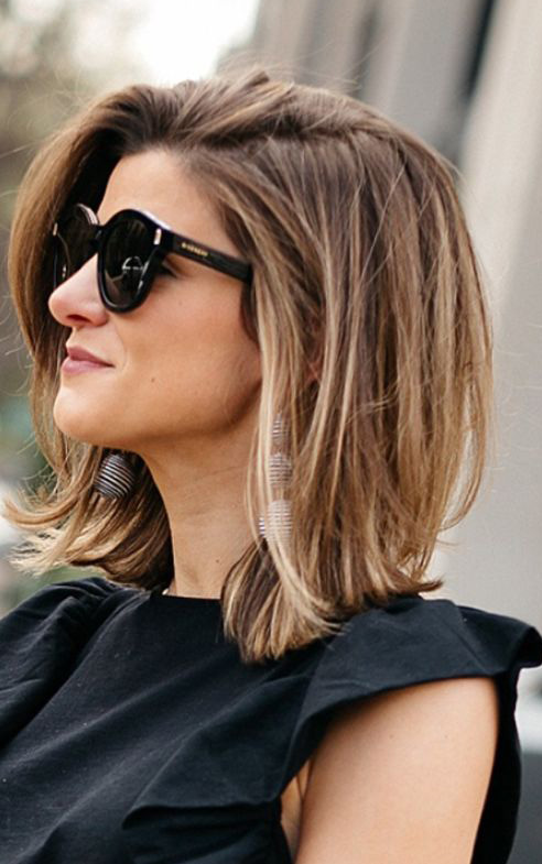 Medium Hairstyles for Sunglasses Wearers