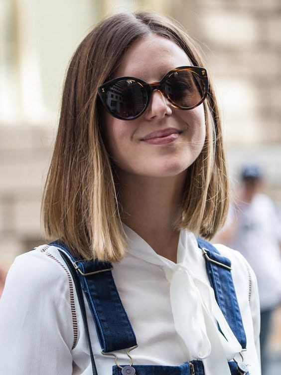 Medium Hairstyles for Sunglasses Wearers
