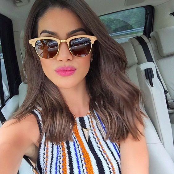 Medium Hairstyles for Sunglasses Wearers