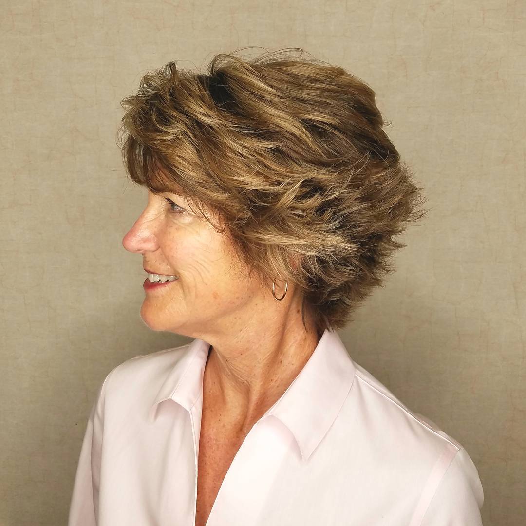 short hairstyles for women over 50s