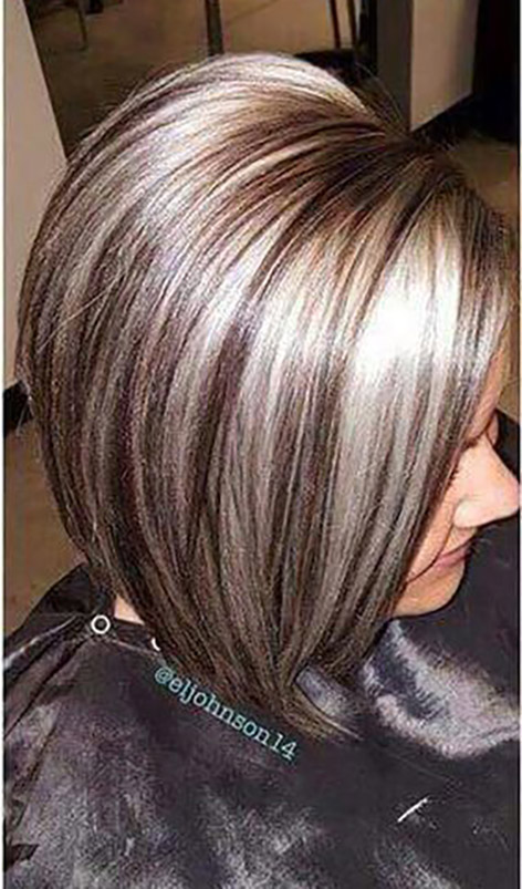 Short Highlighted Haircuts