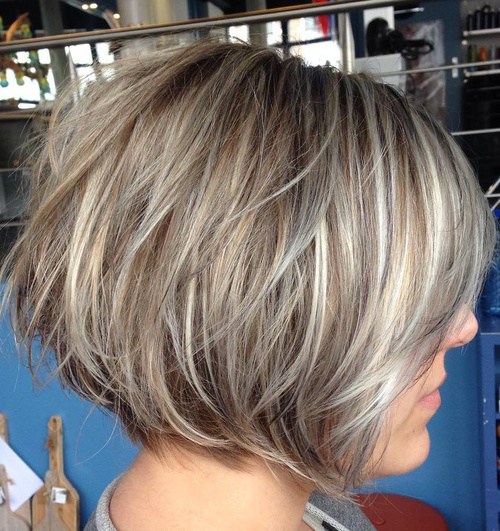 Short Highlighted Haircuts