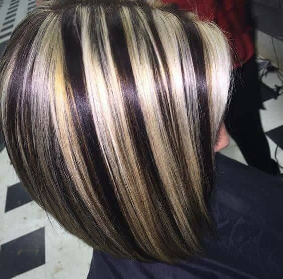 Short Highlighted Haircuts