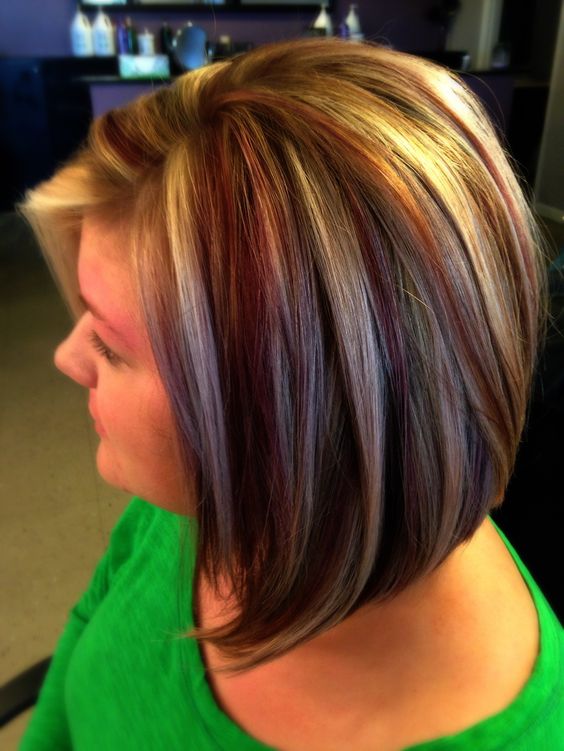Short Highlighted Haircuts