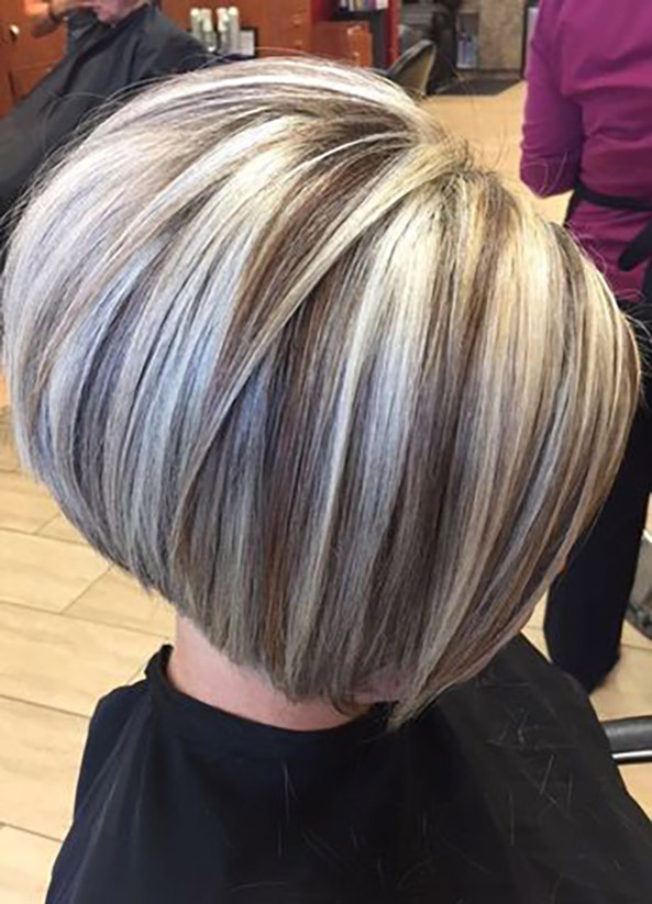 Short Highlighted Haircuts