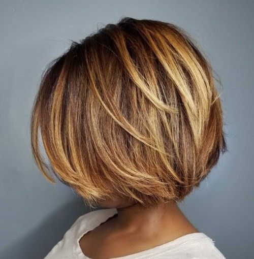 Short Highlighted Haircuts