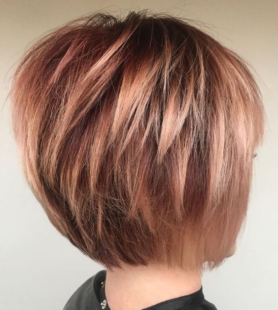 Short Highlighted Haircuts