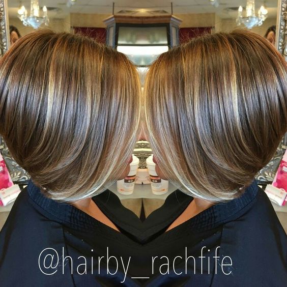 Short Highlighted Haircuts