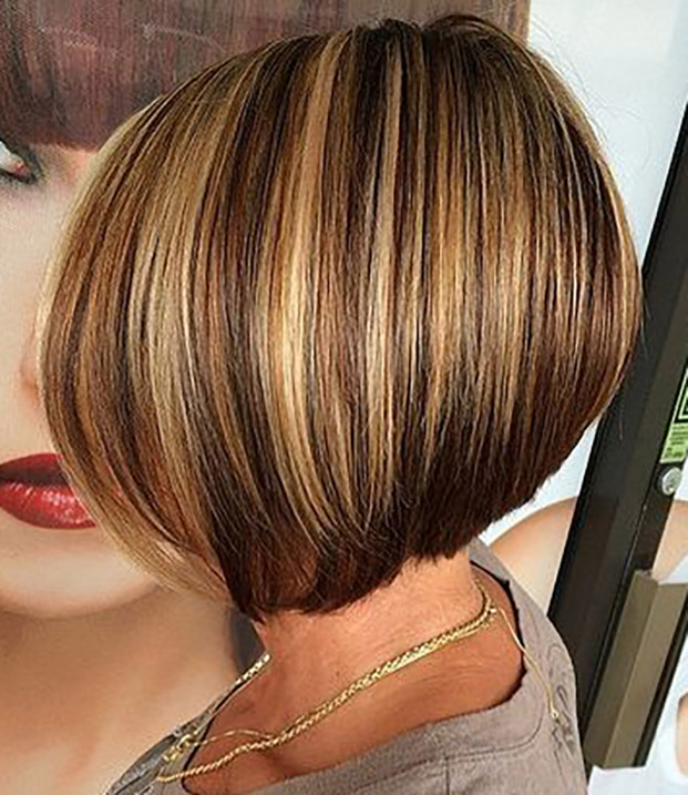Short Highlighted Haircuts