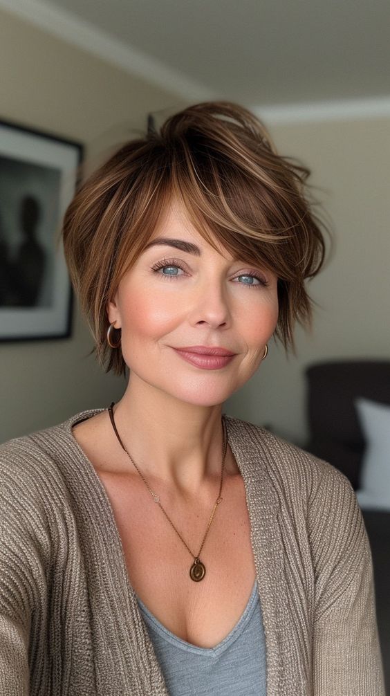 Short Hairstyles For Mature Women