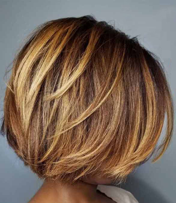 sliced bob, short hair women,